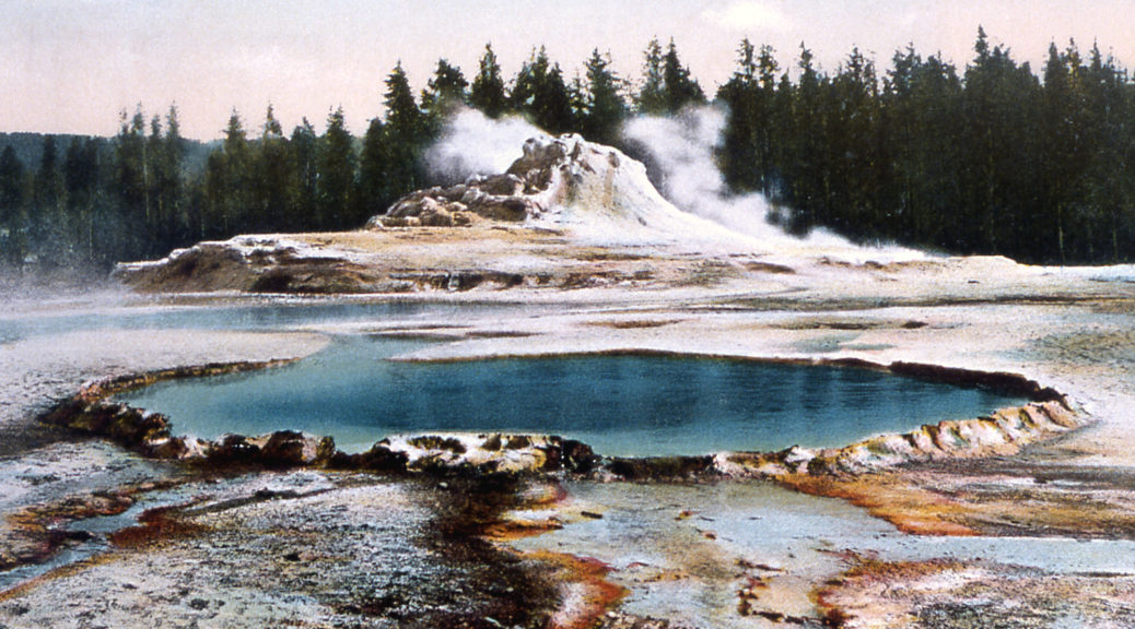 1920s postcard of Crested Pool