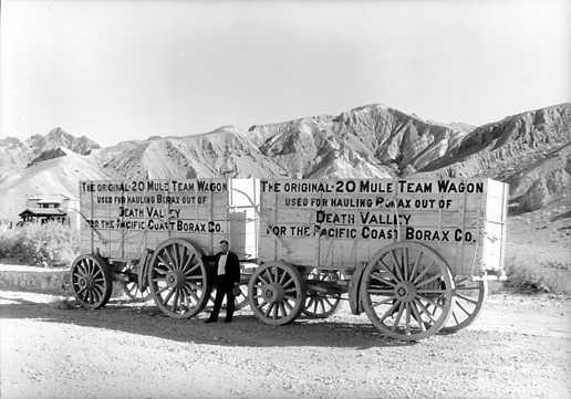 20 mule train wagon from Death Valley borax mining